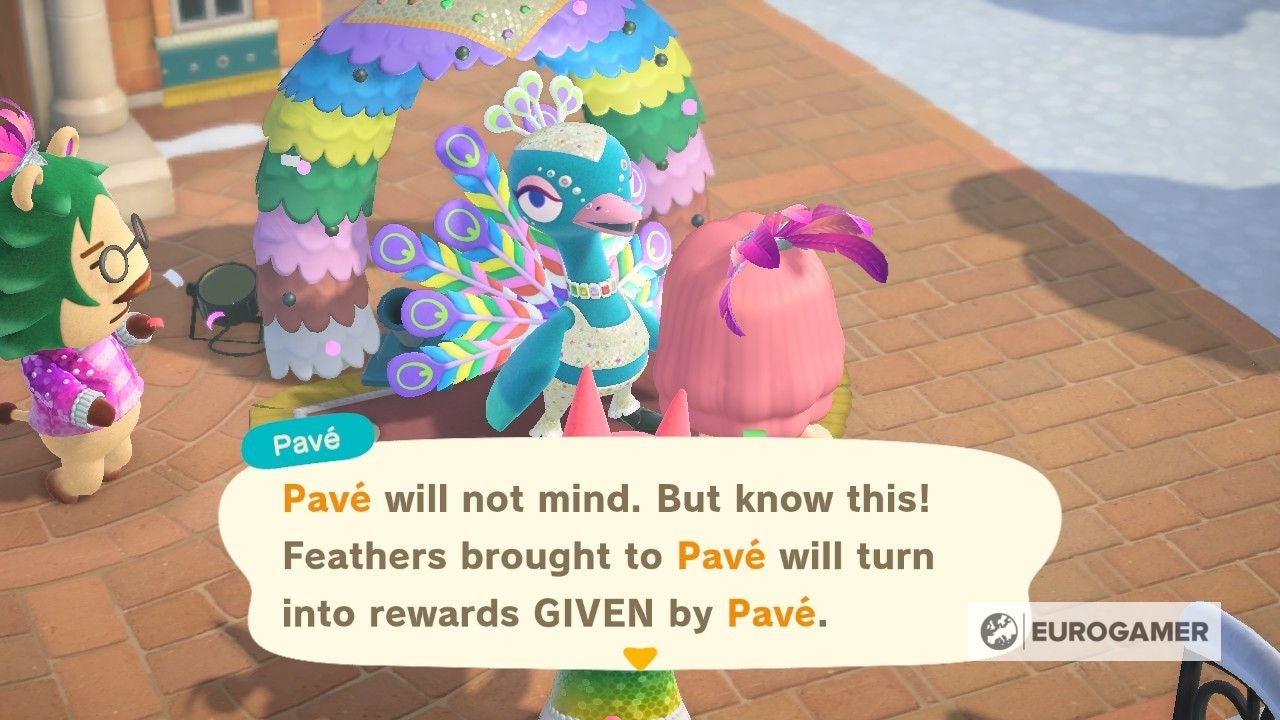 Animal Crossing Festivale event How to get feathers, Rainbow Feathers